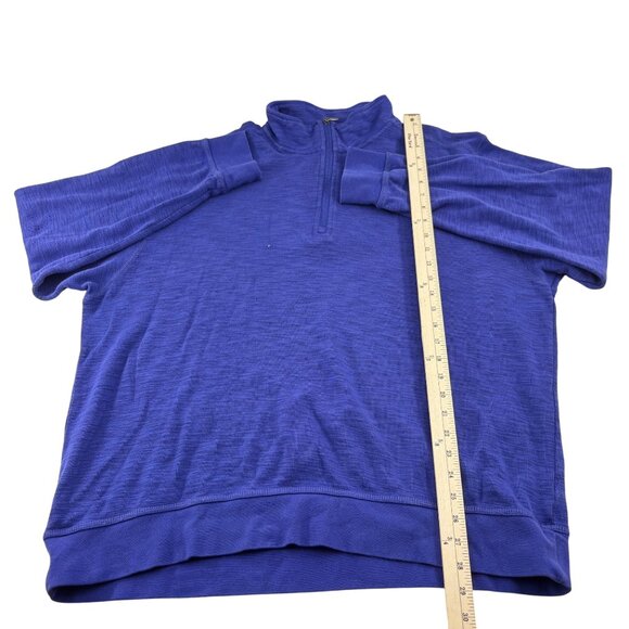 Orvis Mens Blue Pullover 1/4 Zip Sweatshirt XL - Picture 4 of 6